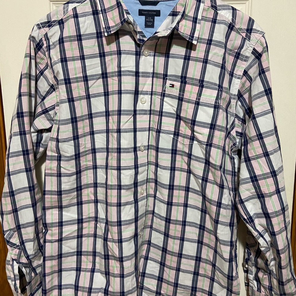Tommy Hilfiger boys dress shirt size large 16/18 New no tags